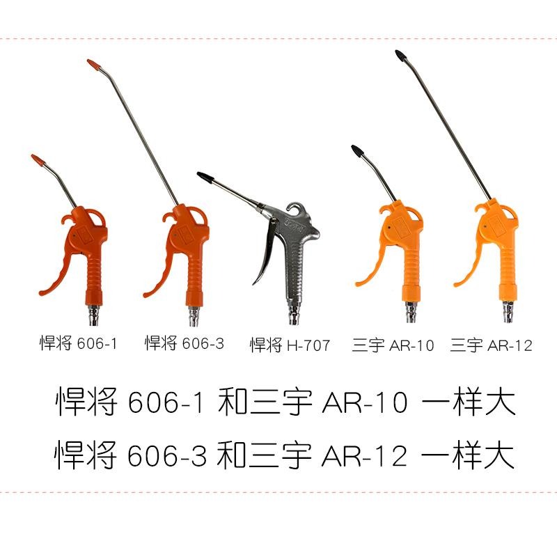 悍將吹塵槍三宇吹風槍山耐斯氣槍氣動除塵槍h-606帶接頭-細節圖2