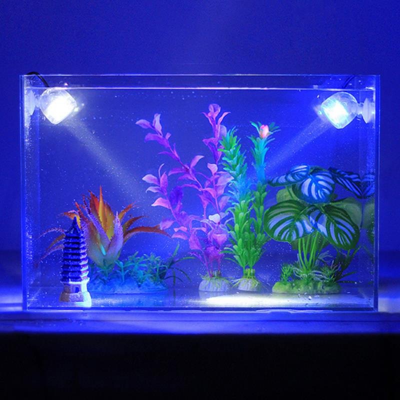 魚缸燈照明燈射燈水族燈led潛水燈小夜燈防水裝飾七彩變色水草燈-細節圖4