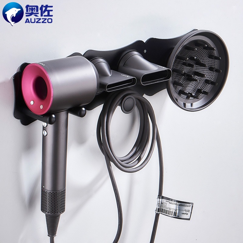 適用戴森dyson電吹風機支架掛墻免打孔衛生間浴室置物架風筒掛架-細節圖2