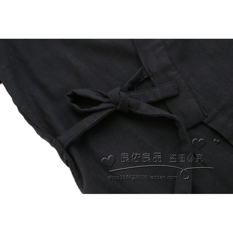 春秋日系和服男士純棉睡衣寬松大碼開衫家居服和風作務服甚平包郵-細節圖5