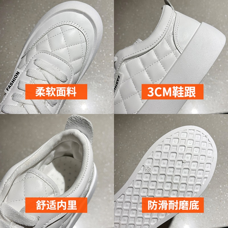小白鞋女夏季薄款2021年新款爆款小眾厚底帆布鞋百搭學生運動國潮-細節圖5