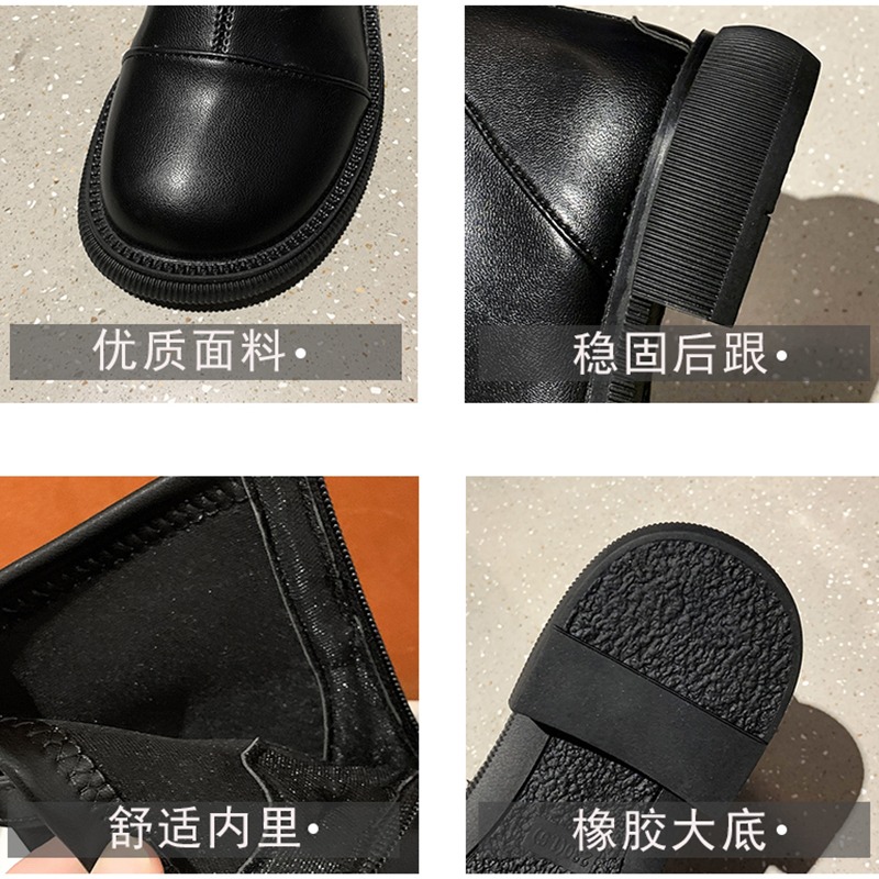 馬丁靴夏季薄款女2021新款春秋單靴子英倫風瘦瘦短靴鞋子潮ins酷a-細節圖5