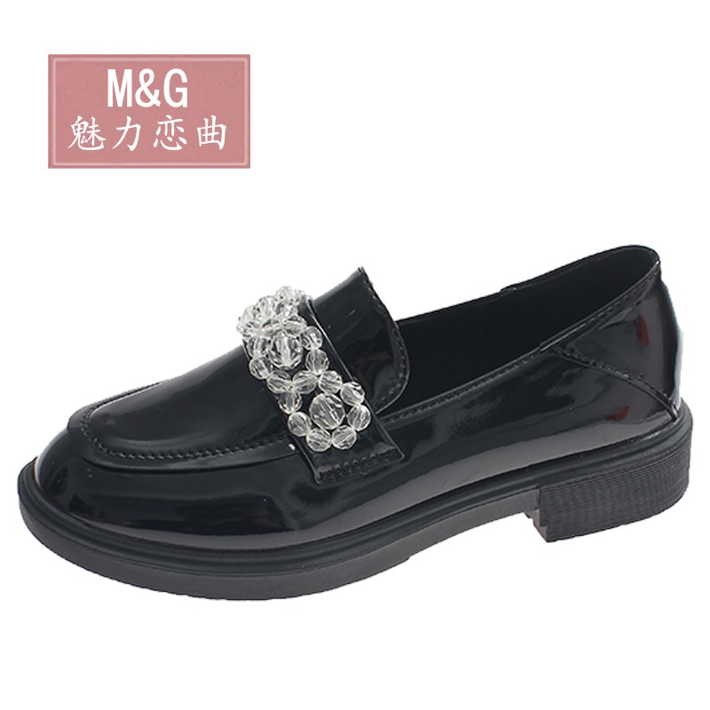 小皮鞋子女英倫風2021新款春秋季黑色厚底樂福鞋瑪麗珍單鞋 ins潮-細節圖2