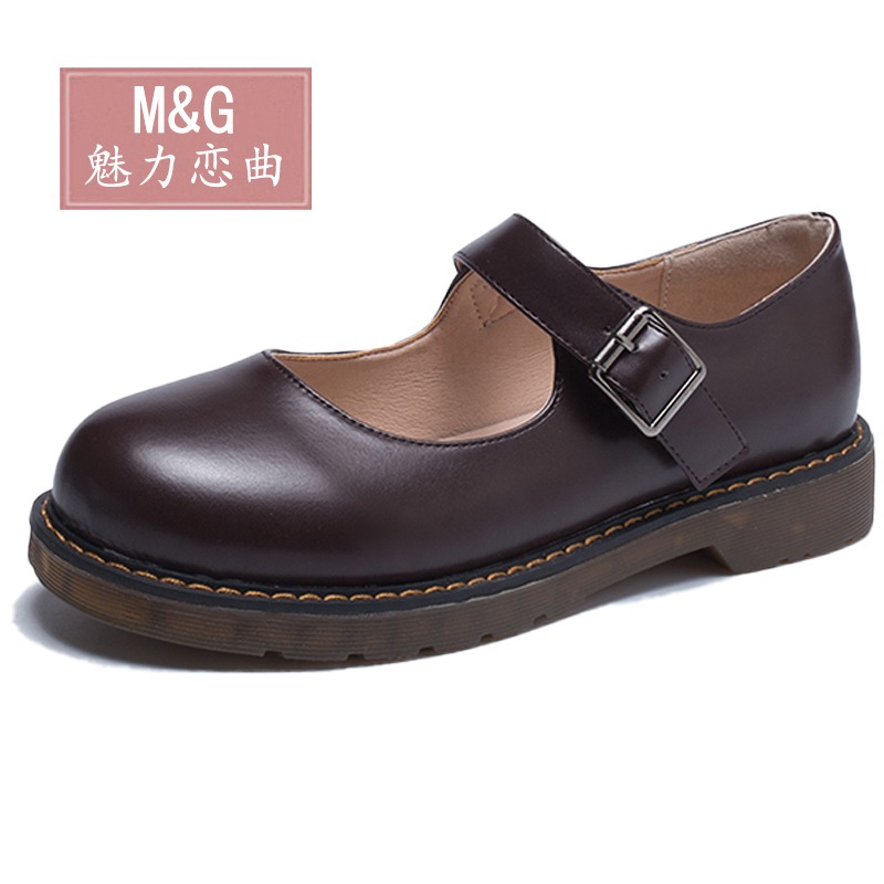 梅露露lolita鞋加絨小皮鞋女日系jk制服瑪麗珍鞋女復古英倫風圓頭-細節圖2