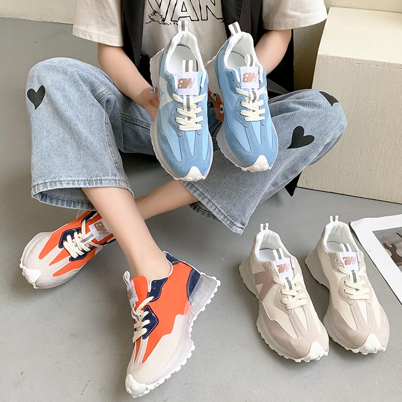 網紅阿甘鞋女ins潮2021夏季新款華夫小蠻腰百搭厚底休閑運動女鞋-細節圖5