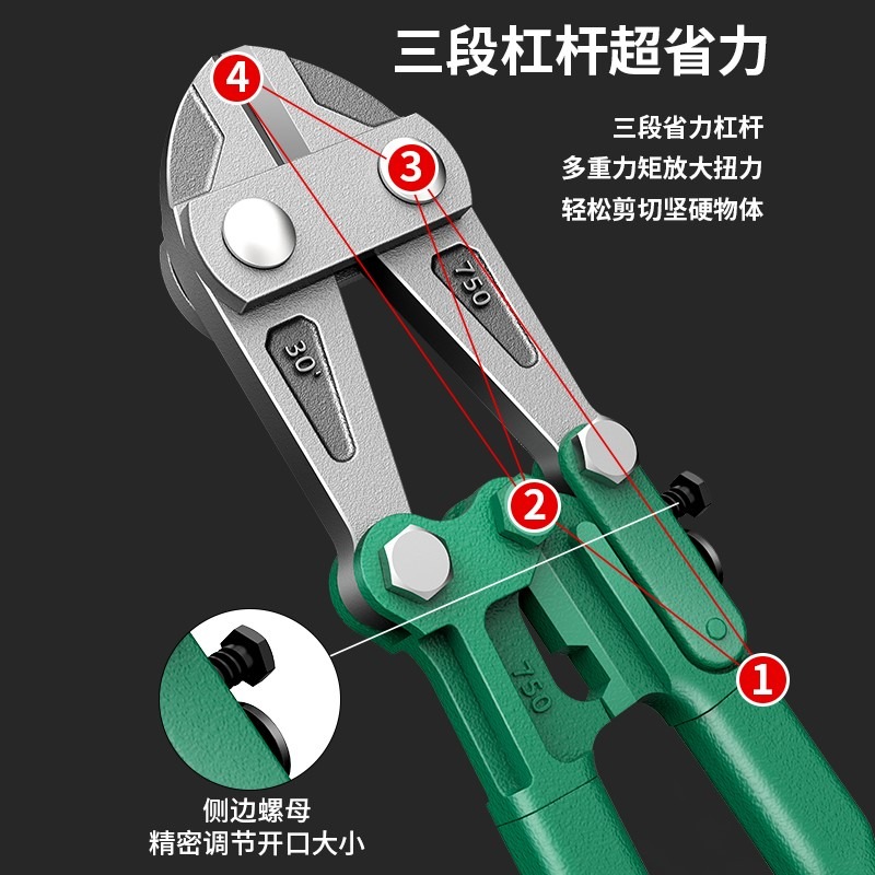 鋼筋剪斷線鉗剪鎖鋼絲鐵絲電纜剪鋼絲繩斷絲剪鉗液壓剪線鉗斷線剪-細節圖4