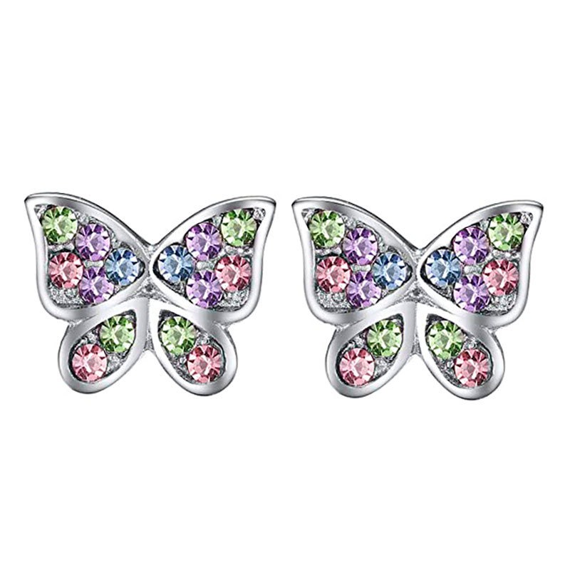 歐美新款獨角獸貓咪愛心彩虹兒童配飾亞馬遜wish耳環耳釘earrings-細節圖3