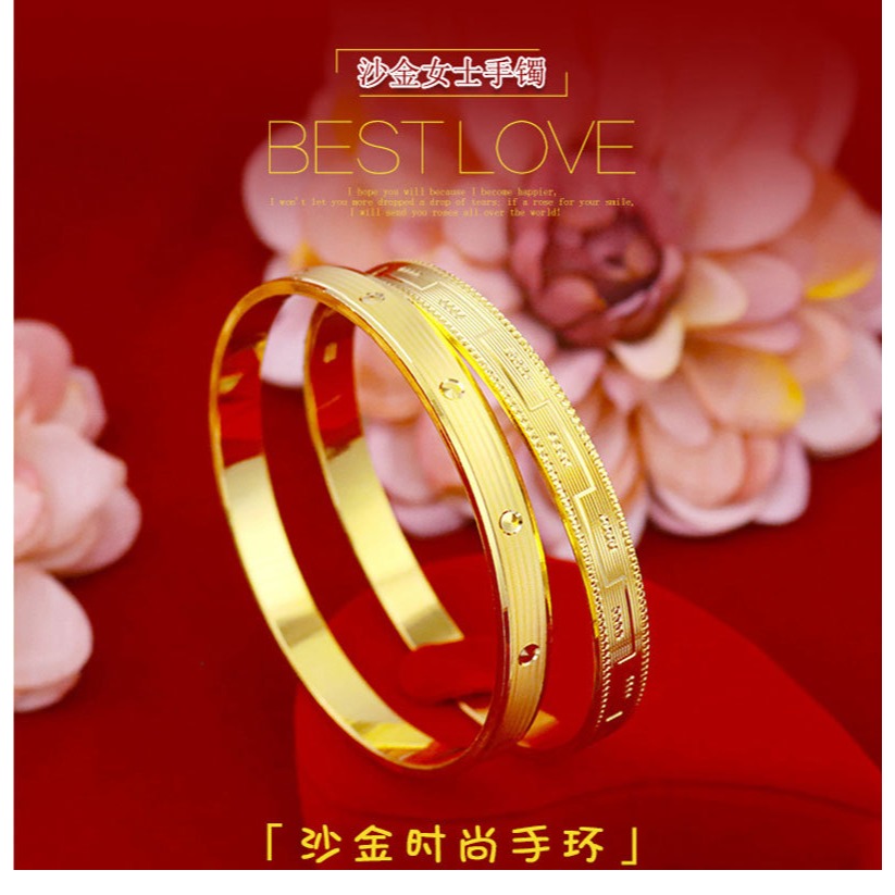 新款 越南沙金沙線圓點款大人手鐲媽媽媽媽女款媽媽婚慶-細節圖7