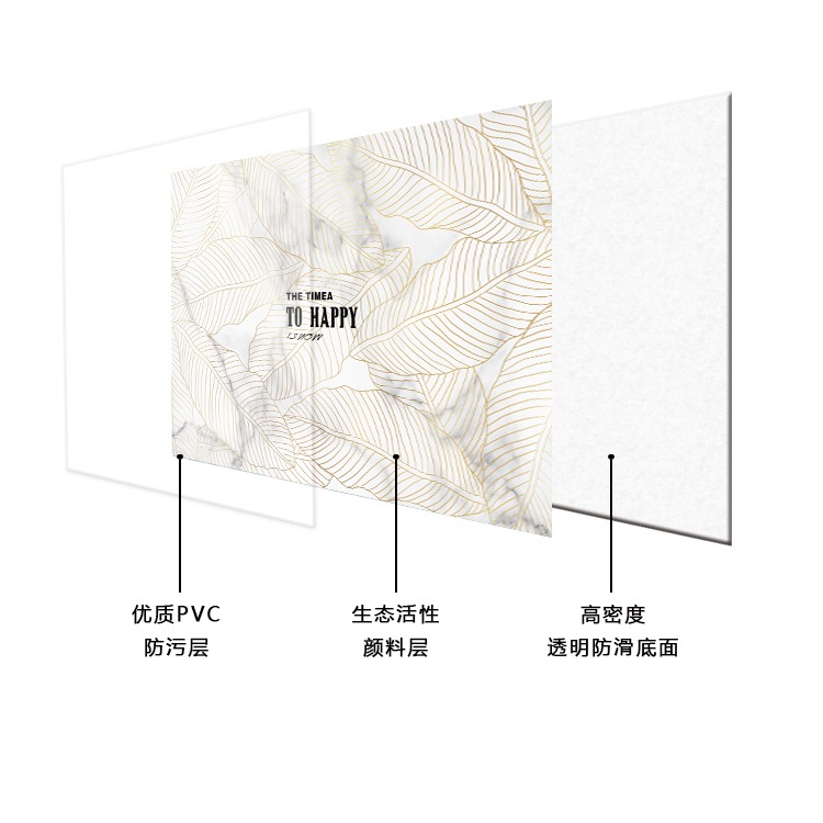 定製北歐牀頭櫃蓋布桌布網紅防水防塵罩臥室家用PVC墊子洗衣機墊-細節圖9