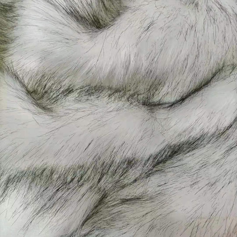 高檔長毛絨染尖動物毛人造毛布料獸耳仿皮草毛領服裝面料背景布-細節圖2