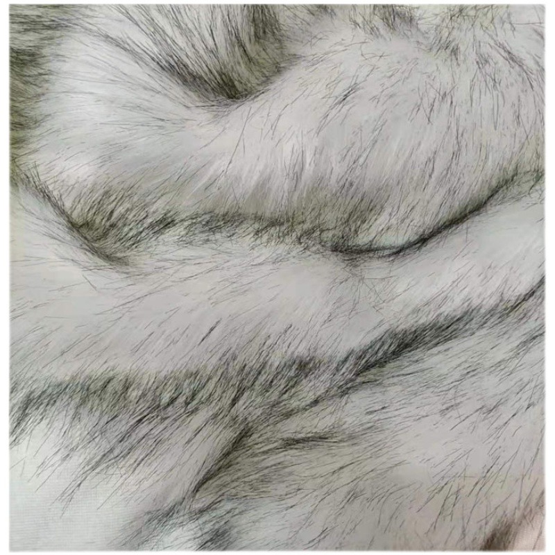 高檔長毛絨染尖動物毛人造毛布料獸耳仿皮草毛領服裝面料背景布-細節圖5