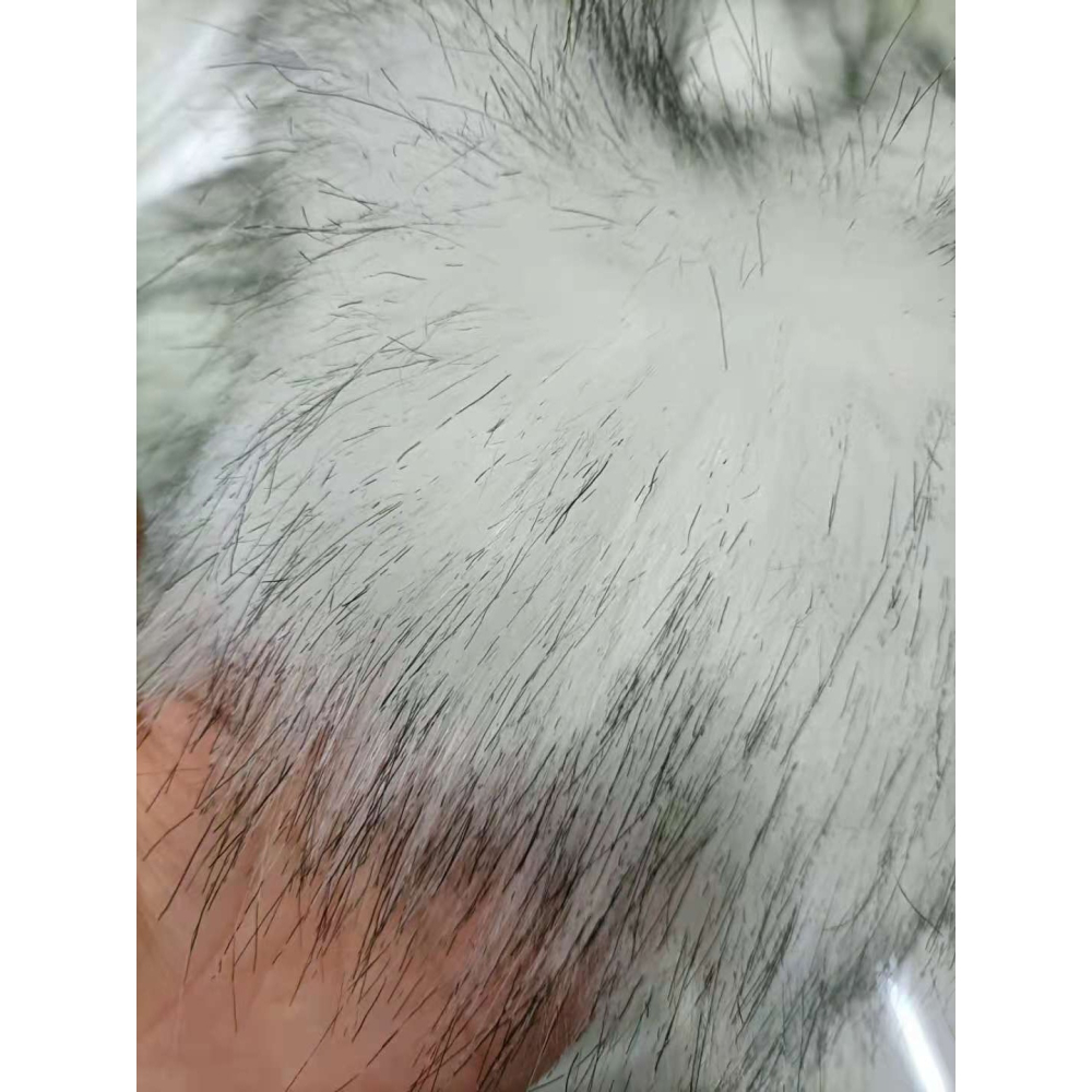 高檔長毛絨染尖動物毛人造毛布料獸耳仿皮草毛領服裝面料背景布-細節圖8