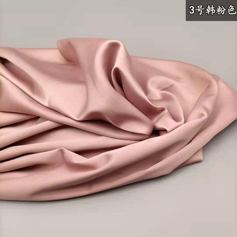 高密亞光彈力色丁服裝面料襯衣連衣裙漢服仿真絲綢緞布料背景布-細節圖8