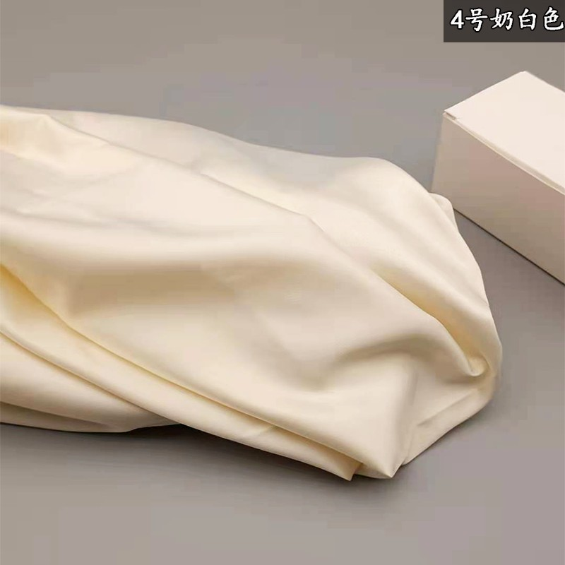 高密亞光彈力色丁服裝面料襯衣連衣裙漢服仿真絲綢緞布料背景布-細節圖9