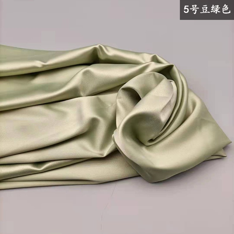 高密亞光彈力色丁服裝面料襯衣連衣裙漢服仿真絲綢緞布料背景布-細節圖10