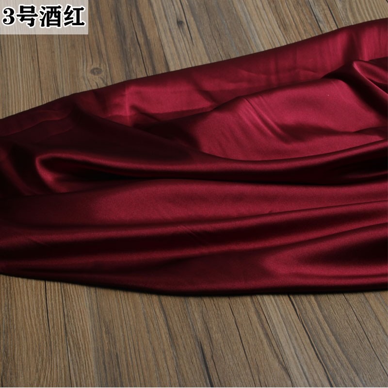 高檔彈力巴黎緞綢緞布料漢服睡衣旗袍服裝仿絲綢仿桑蠶真絲緞面-細節圖7