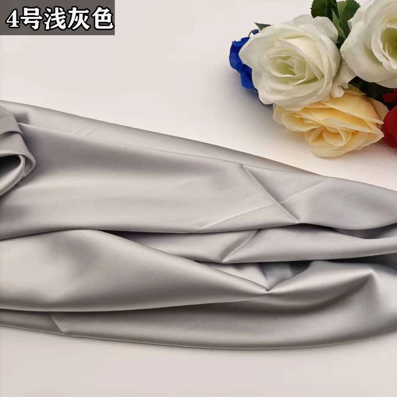 高檔彈力巴黎緞綢緞布料漢服睡衣旗袍服裝仿絲綢仿桑蠶真絲緞面-細節圖9