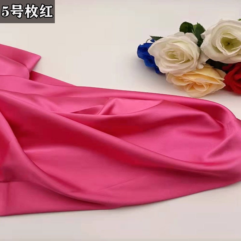 高檔彈力巴黎緞綢緞布料漢服睡衣旗袍服裝仿絲綢仿桑蠶真絲緞面-細節圖10