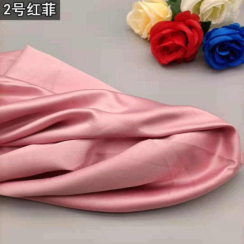 高密度亞光色丁布料綢緞面料裏襯COS舞臺背景拍照漢服裝婚紗手工-細節圖7