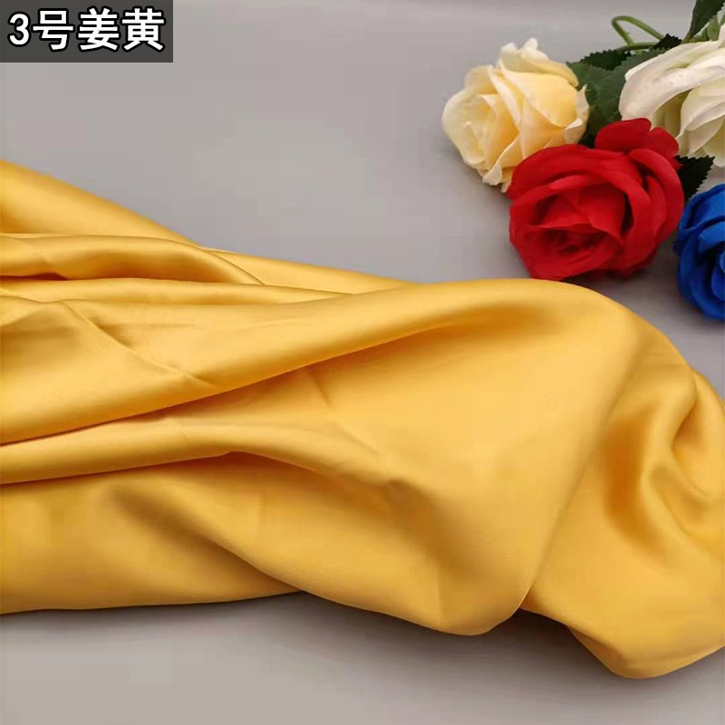 高密度亞光色丁布料綢緞面料裏襯COS舞臺背景拍照漢服裝婚紗手工-細節圖8