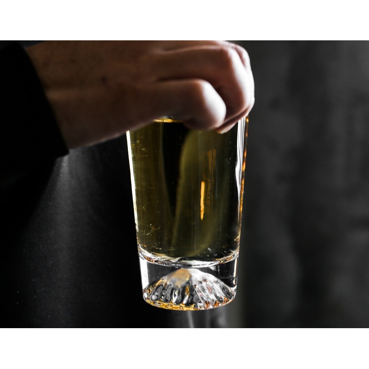 雪山杯 江戶硝子同款玻璃杯 富士山杯洋酒杯飲料杯早餐杯酒杯-細節圖4