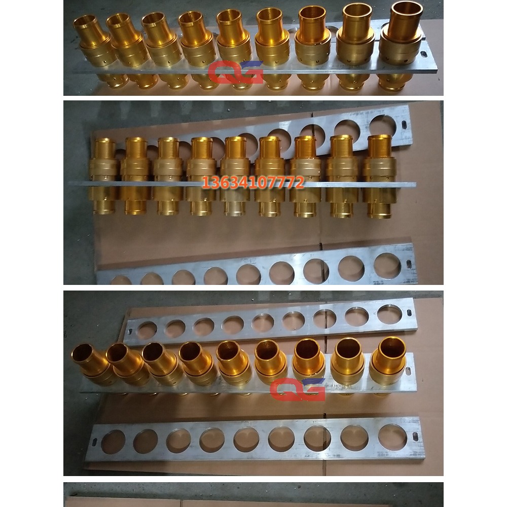 EPS配件 自動料倉鋁快接反插三件套 公頭母頭堵頭2寸快接-細節圖6
