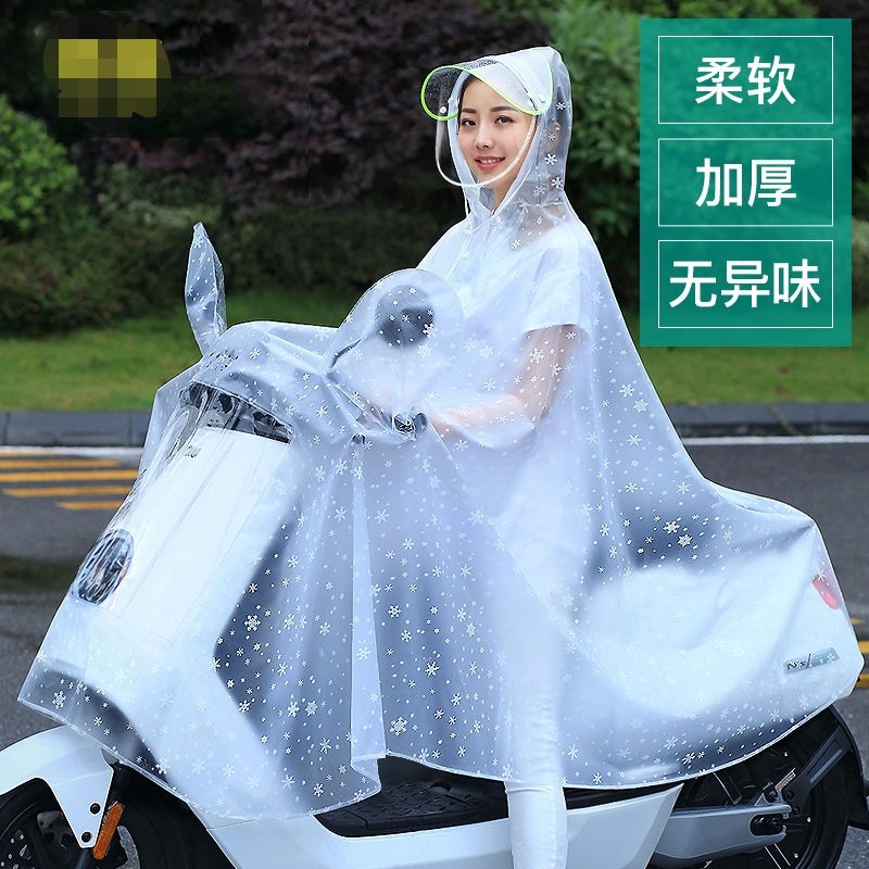 加大加厚雨披電動車摩托車單人雙人學生單車全身-細節圖2