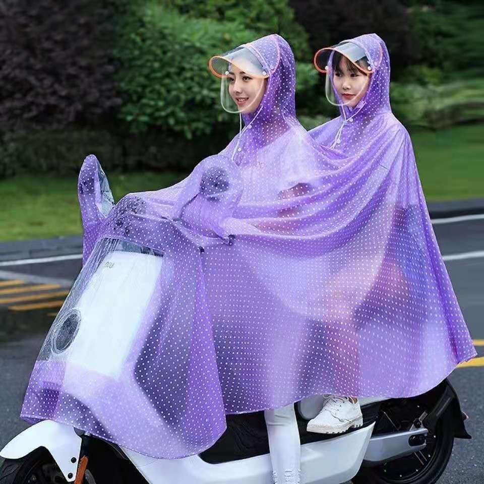 加大加厚雨披電動車摩托車單人雙人學生單車全身-細節圖3