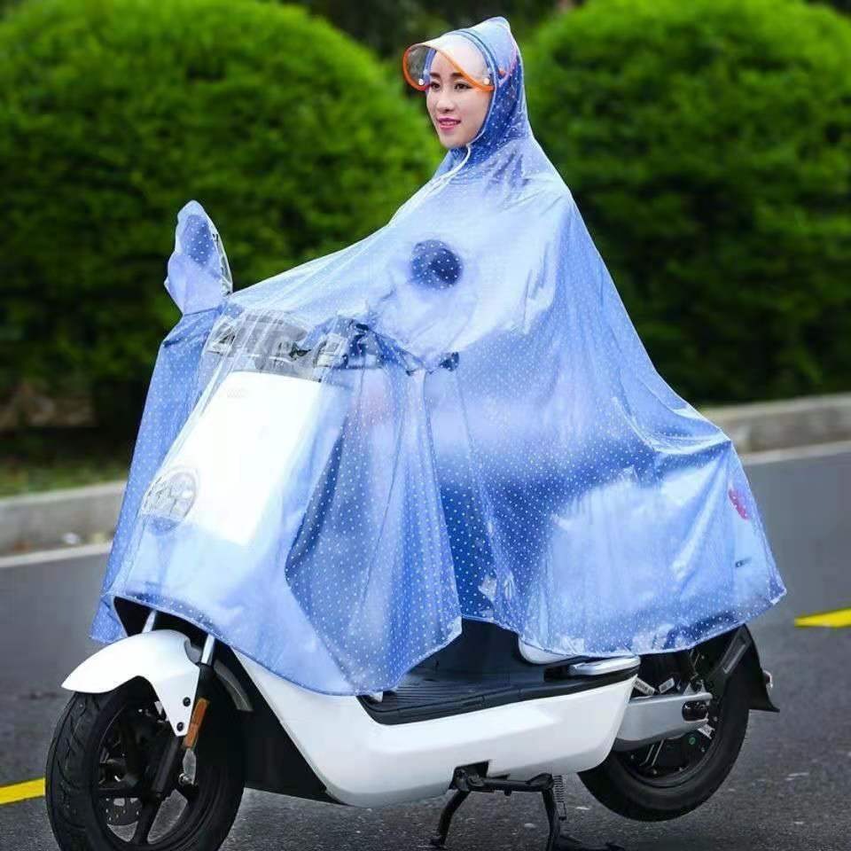 加大加厚雨披電動車摩托車單人雙人學生單車全身-細節圖9