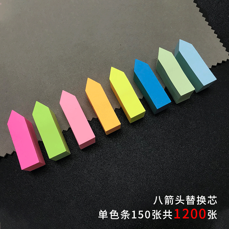 創意貼紙便簽紙便簽盒百事貼彩條N次貼箭頭小便利貼便簽條滿包郵-細節圖7