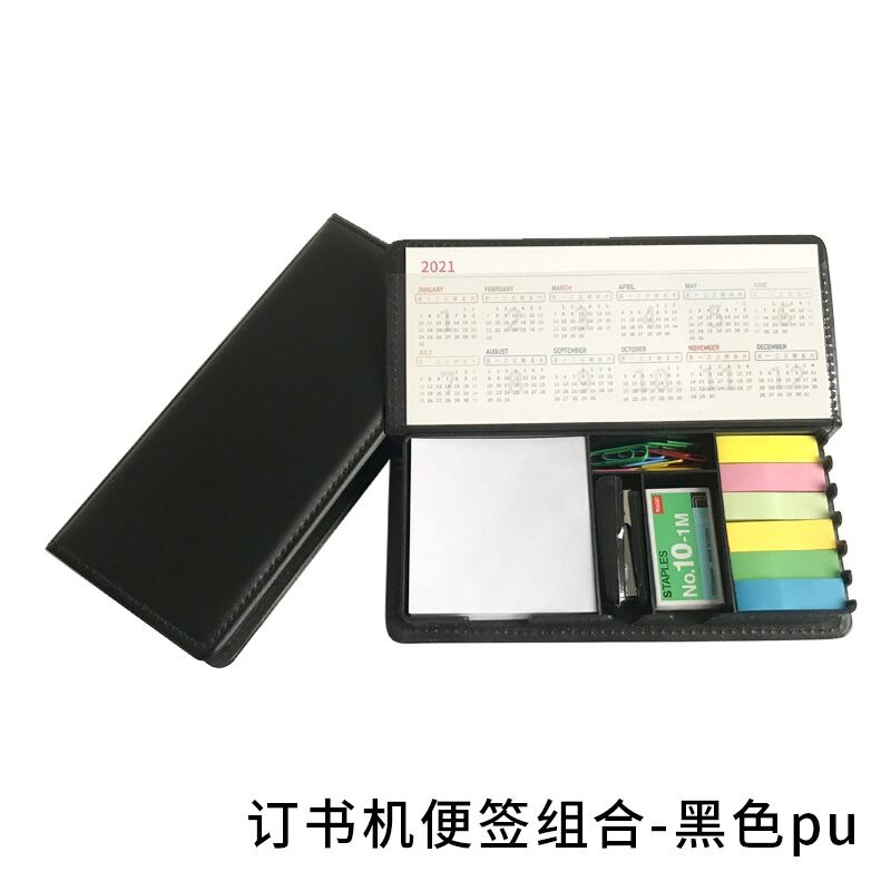 便利貼網紅便簽紙盒n次貼箭頭索引貼粘性強訂書機彩貼多功能組合-細節圖8