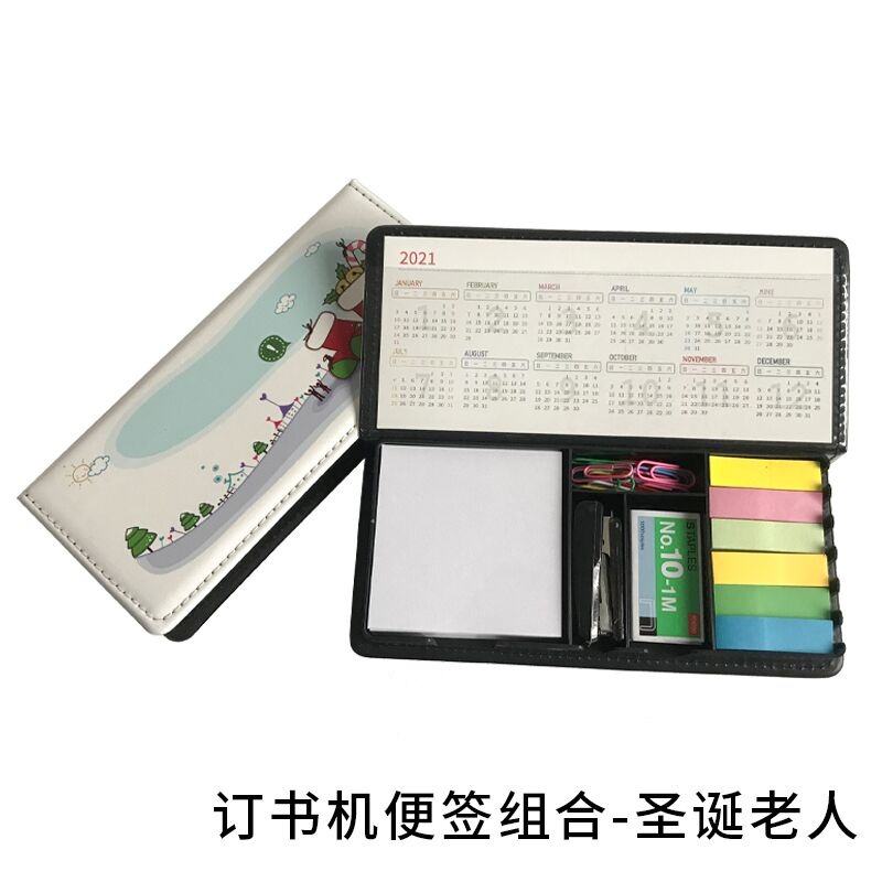 便利貼網紅便簽紙盒n次貼箭頭索引貼粘性強訂書機彩貼多功能組合-細節圖10