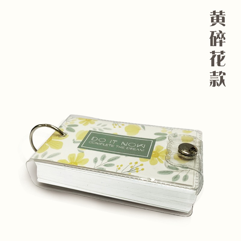 學生環扣單詞卡隨身活頁便簽小本子空白卡片復古記憶卡可拆卸便攜-細節圖6