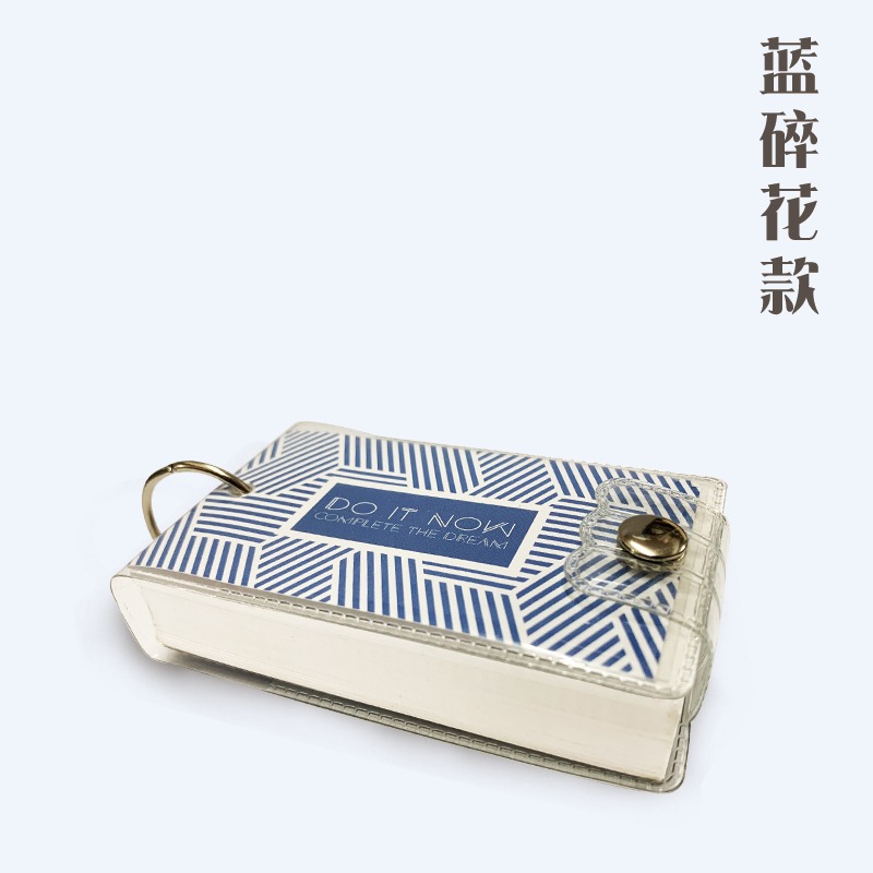 學生環扣單詞卡隨身活頁便簽小本子空白卡片復古記憶卡可拆卸便攜-細節圖8