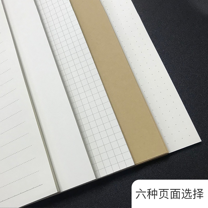 a5活頁筆記本子替換芯6孔23孔空白方格網格點點道林紙內頁活頁紙-細節圖3