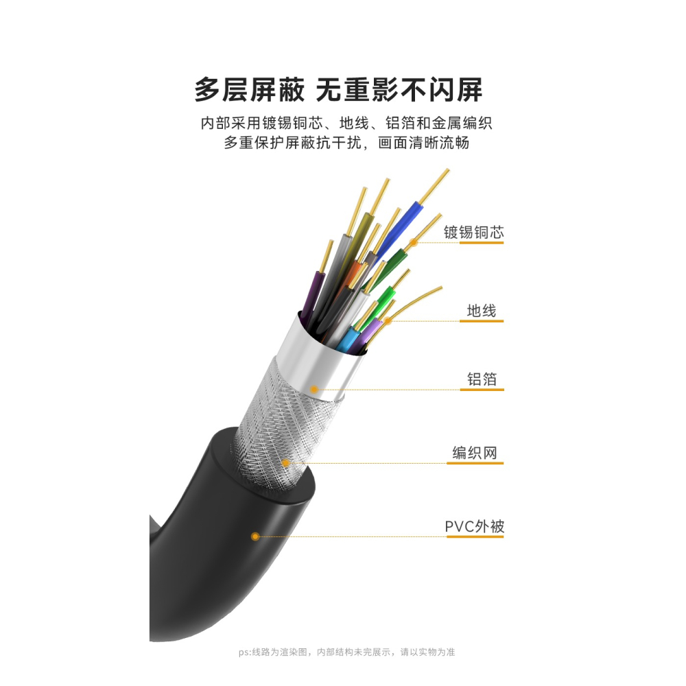 邁拓維矩kvm線單吊頭線usb+hdmi線電腦顯示器kvm切換器連接線-細節圖9