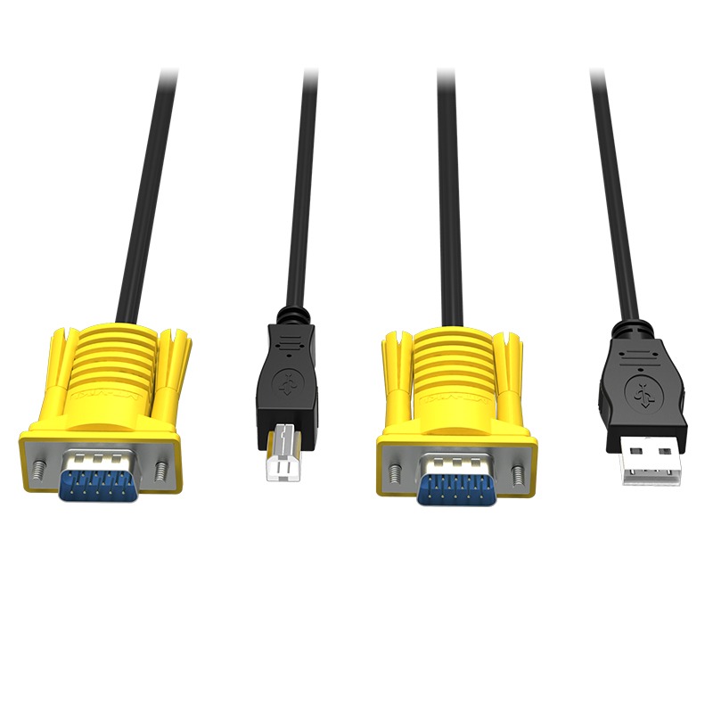邁拓維矩kvm線 usb雙並線 usb+vga線電腦顯示器kvm切換器連接線-細節圖2