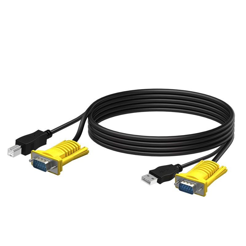 邁拓維矩kvm線 usb雙並線 usb+vga線電腦顯示器kvm切換器連接線-細節圖3