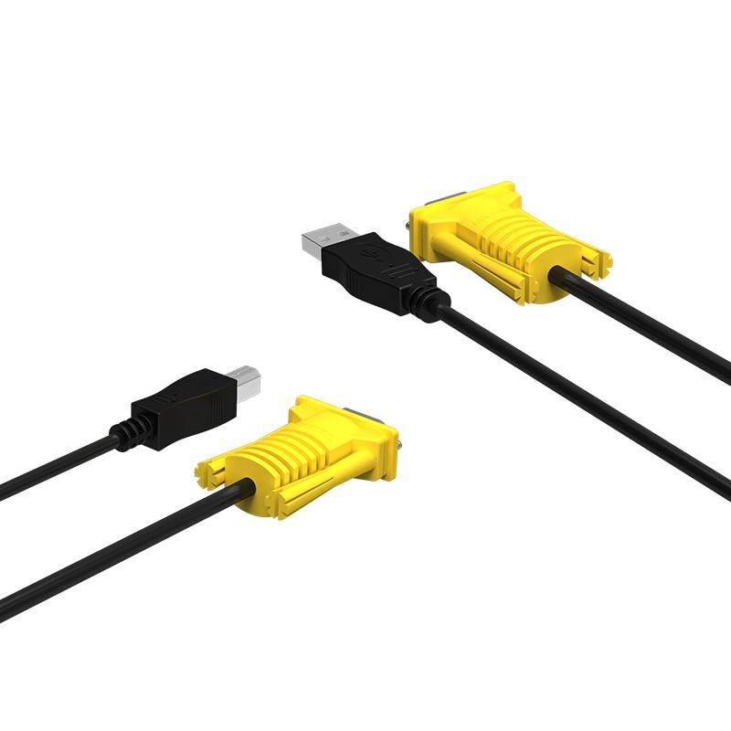 邁拓維矩kvm線 usb雙並線 usb+vga線電腦顯示器kvm切換器連接線-細節圖4
