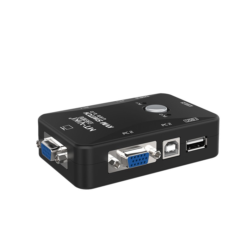 Mt-Viki/邁拓維矩 MT-201UK-CH 手動KVM切換器2口USB二進一出VGA多電腦顯示器鼠標鍵盤共享器2切-細節圖3
