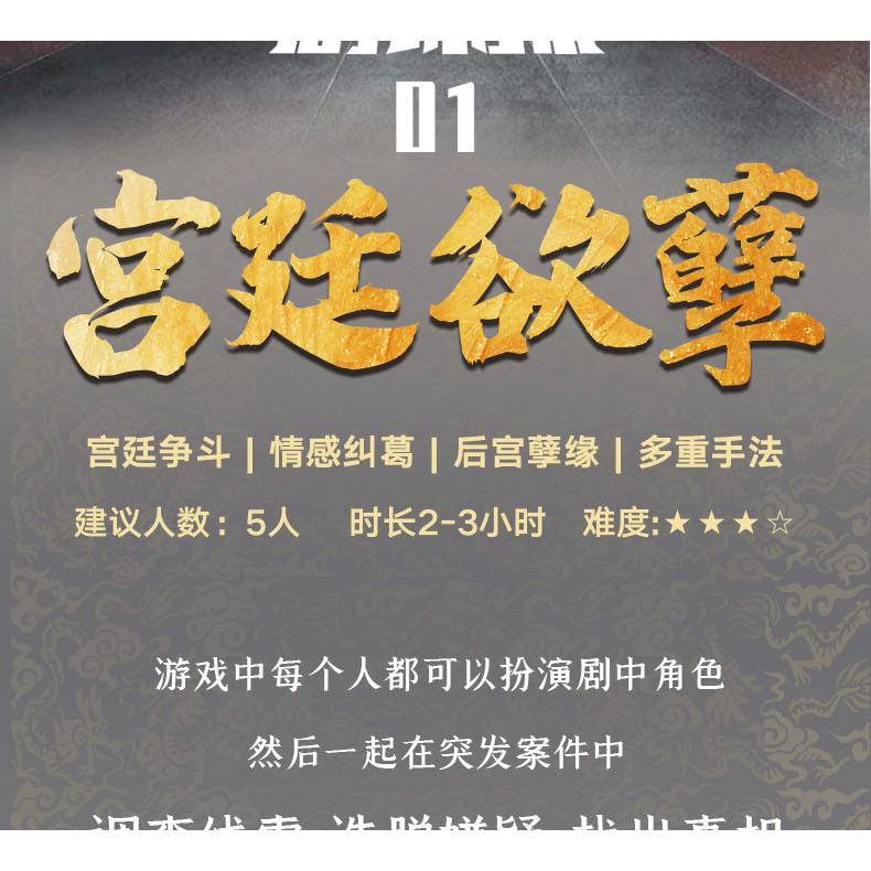 桌遊謀殺之謎劇謀探劇本遊戲宮廷欲孽消失的新娘夢回谷推理團建-細節圖8