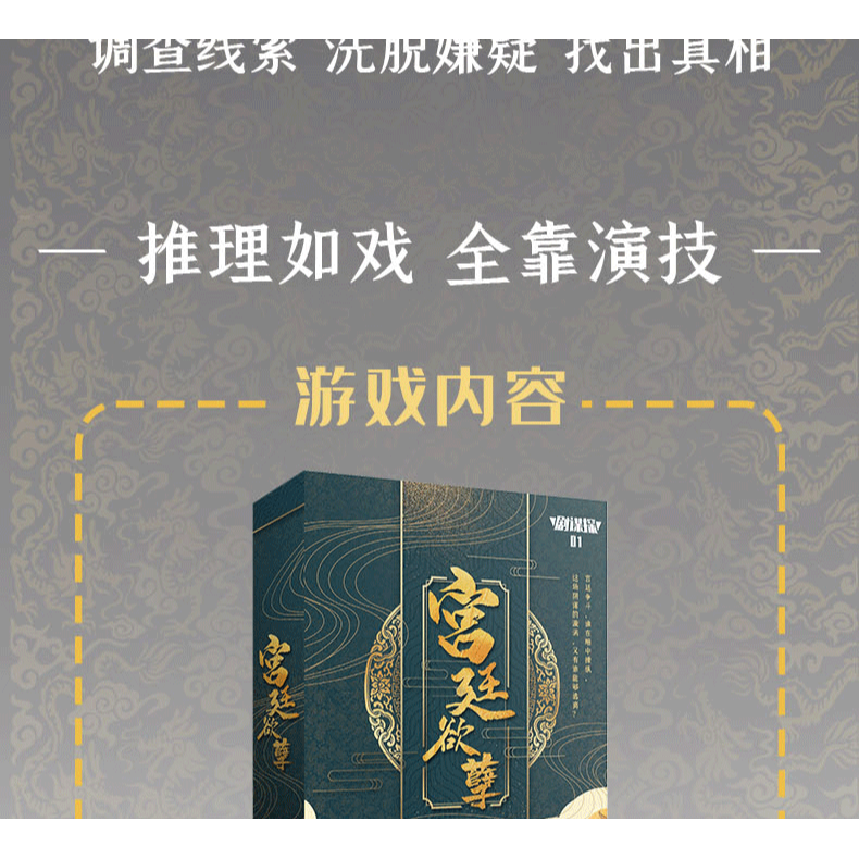 桌遊謀殺之謎劇謀探劇本遊戲宮廷欲孽消失的新娘夢回谷推理團建-細節圖9