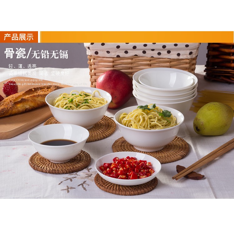 景德鎮純白色陶瓷家用骨瓷好看的迷你小碗醬料碗米飯碗蒸雞蛋羹碗-細節圖10