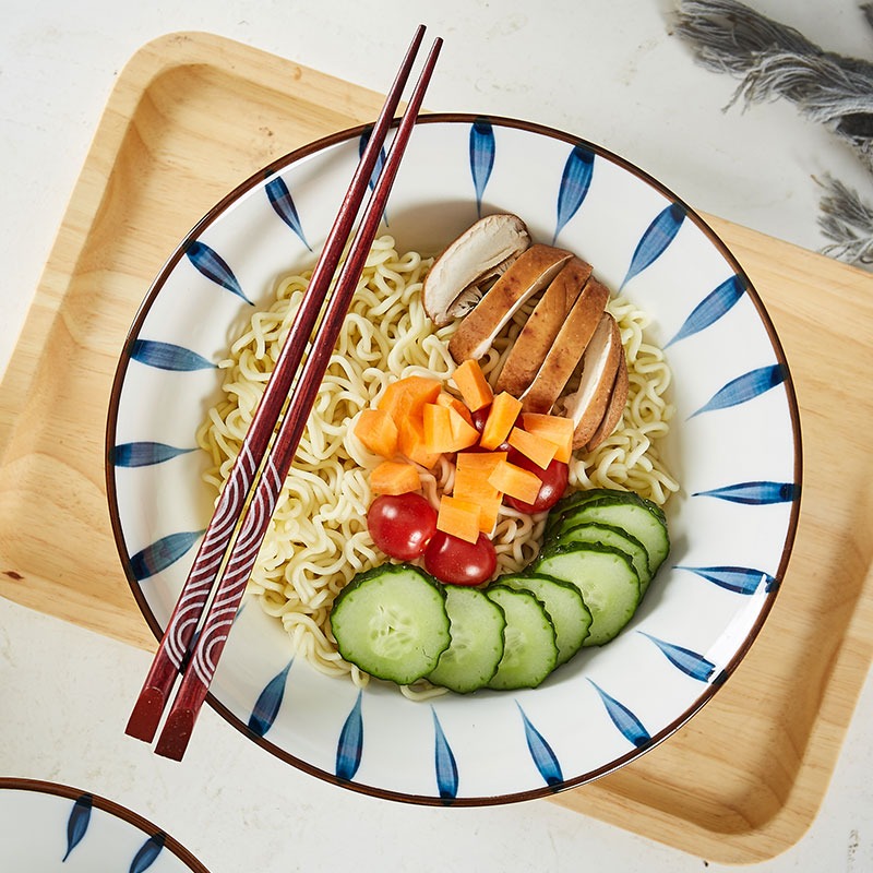 景德鎮家用大湯碗湯粉碗個性日式陶瓷米飯碗麪碗陶瓷碗北歐風創意-細節圖4