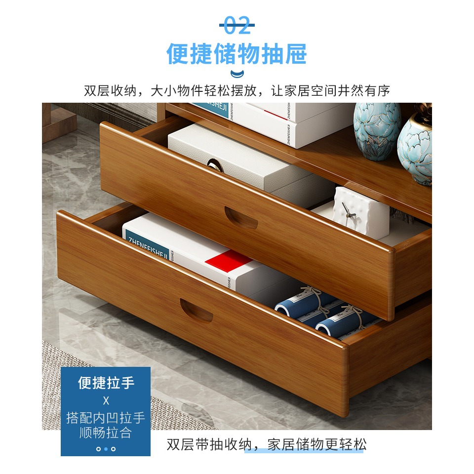 簡易書架落地置物架家用兒童學生繪本收納架實木客廳創意書櫃簡約-細節圖9