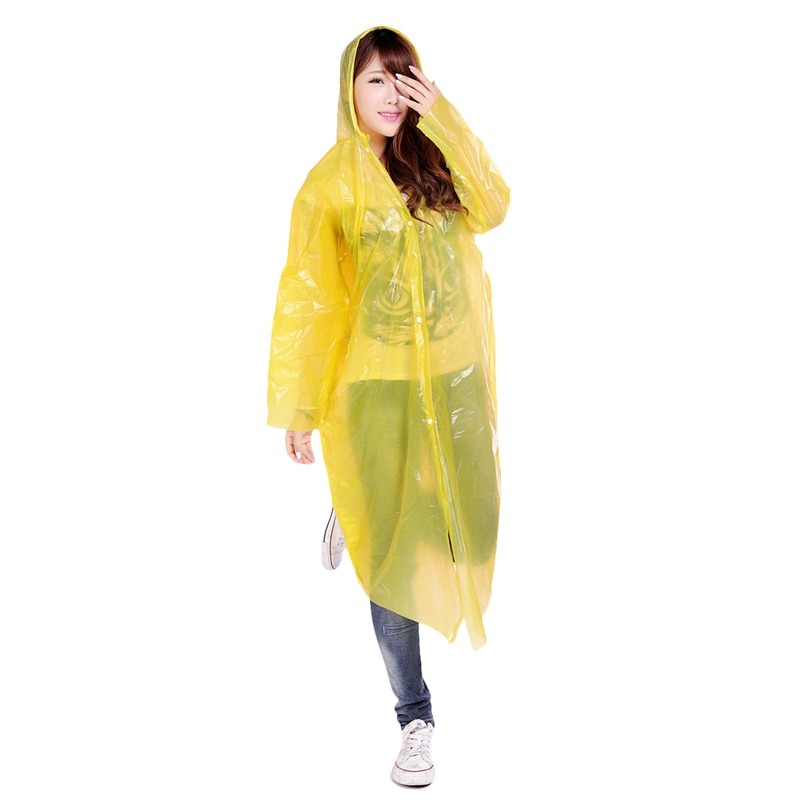 成人加厚一次性雨衣 單人徒步套頭男女通用戶外雨披 帶帽紐扣雨具-細節圖2