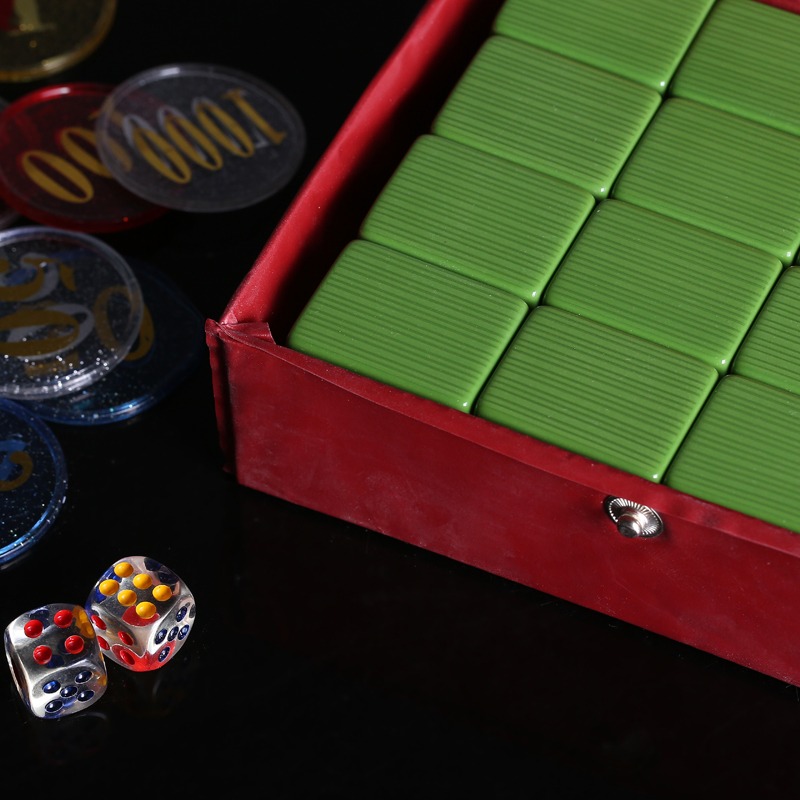 加厚麻將牌九竹絲頂牛天九888接龍牌比大小32張龍牌-細節圖4