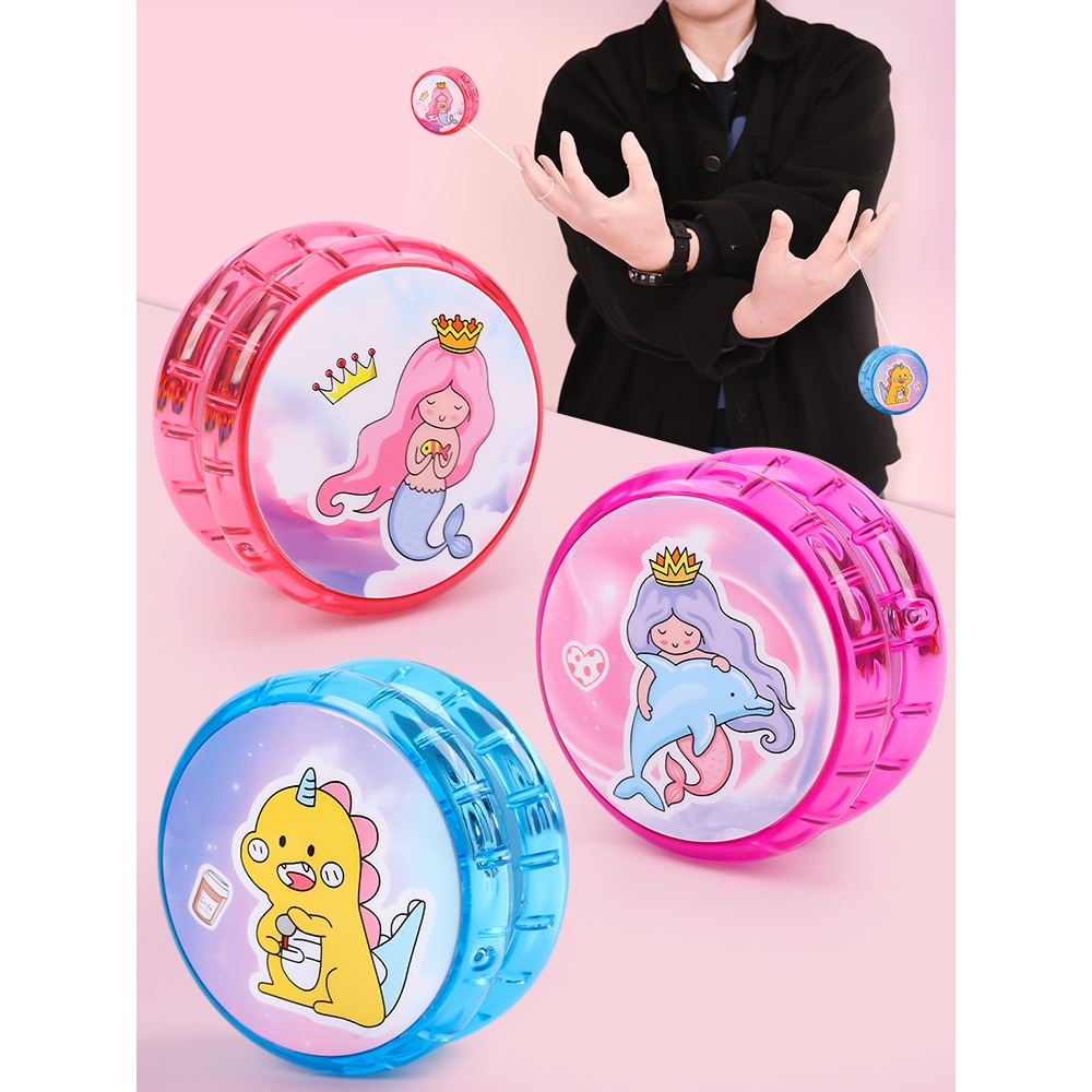 溜溜球花式悠悠球冰雪奇緣專業兒童yoyo球男孩女孩發光初學者玩具-細節圖3