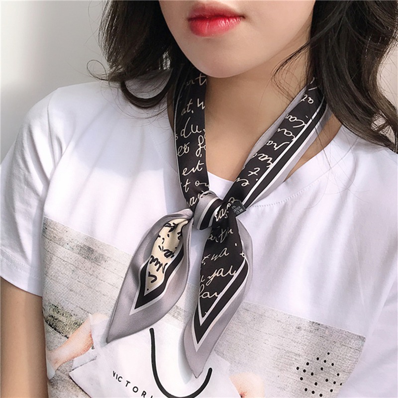復古絲巾懶人法式發帶薄款飄帶女窄秋冬季小長條裝飾絲帶領巾頭巾-細節圖5