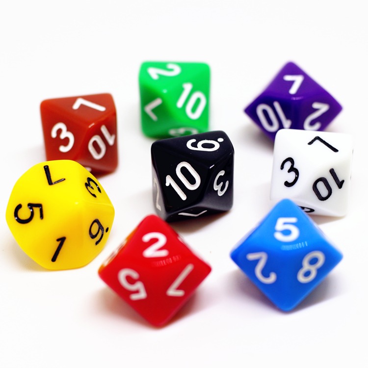 多面數字骰子教具4 6 8 10 12 20 30面篩子游戲玩具色子桌遊配件-細節圖3